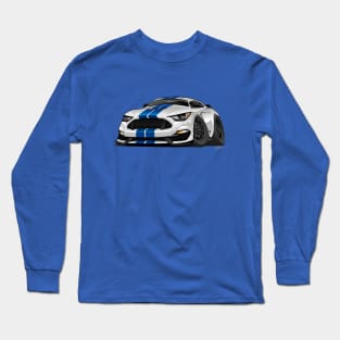 Modern American Muscle Car Cartoon Long Sleeve T-Shirt